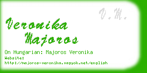 veronika majoros business card
